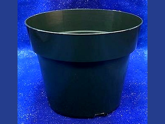 4" Round Green Pot 3⅛" Tall - Click Image to Close